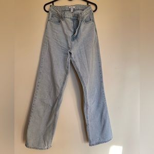 Forever 21 light blue straight leg jeans.